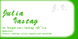 julia vastag business card